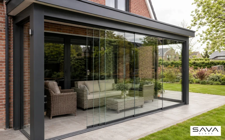 Glass sliding walls